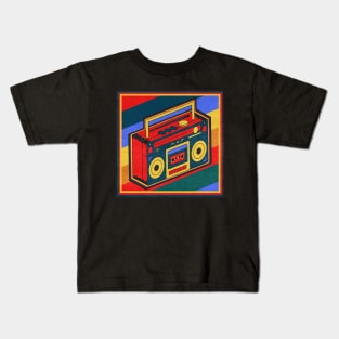 Retro Boombox Kids T-Shirt